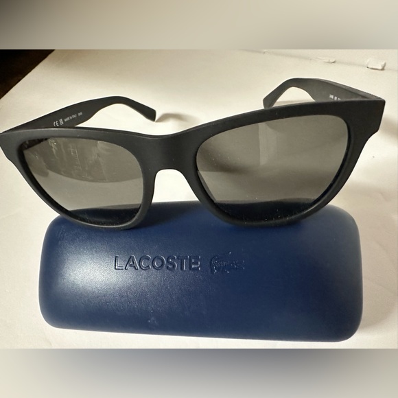 New In Box- Lacoste Matte Black Sunglasses L848S